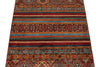 3x4 Brown and Multicolor Tribal Rug