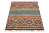 3x4 Brown and Multicolor Tribal Rug
