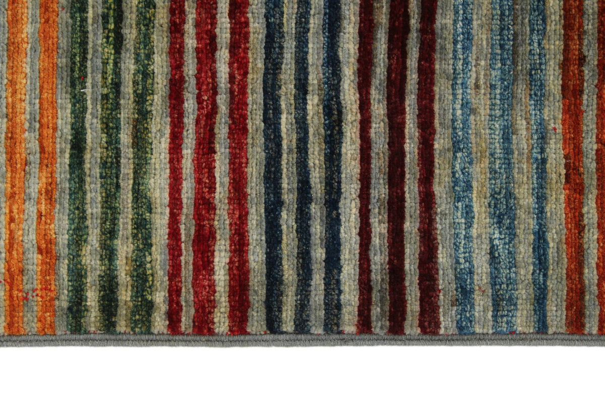 3x4 Brown and Multicolor Tribal Rug