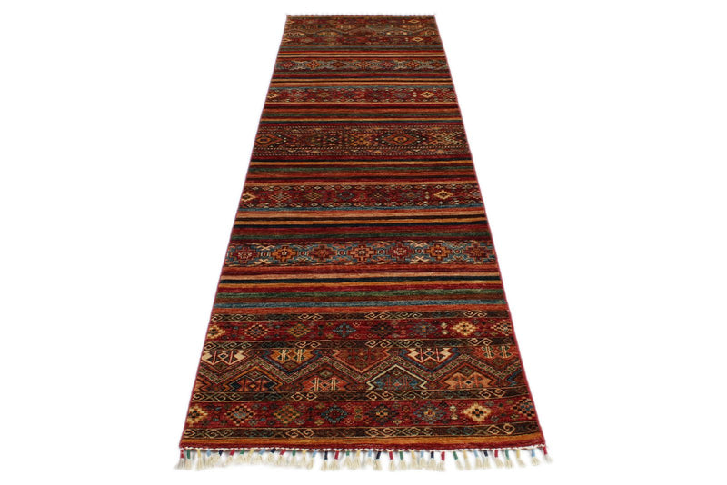 3x10 Brown and Multicolor Tribal Runner