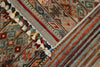 3x4 Light Blue and Multicolor Tribal Rug