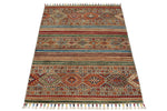 3x4 Multicolor Tribal Rug