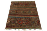 3x4 Multicolor Tribal Rug