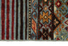 3x4 Light Blue and Multicolor Tribal Rug