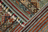 3x4 Light Blue and Multicolor Tribal Rug