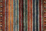 3x4 Gray and Multicolor Tribal Rug