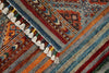 3x4 Gray and Multicolor Tribal Rug