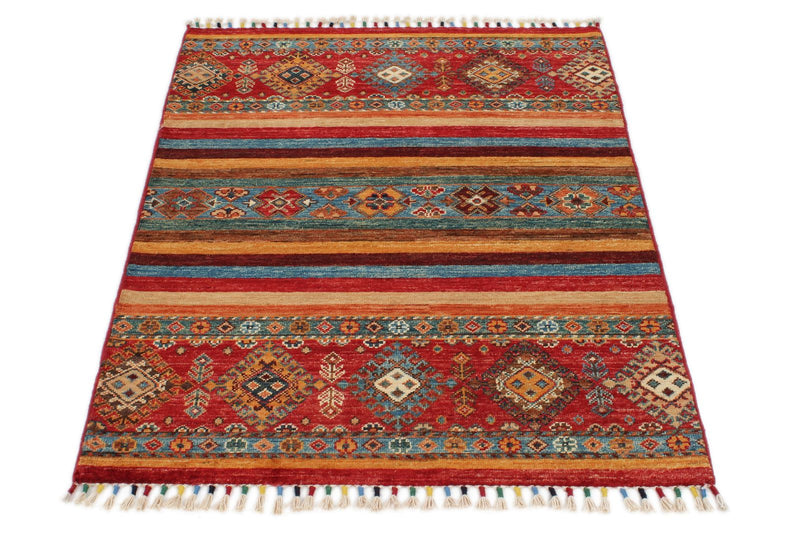 3x4 Multicolor Tribal Rug