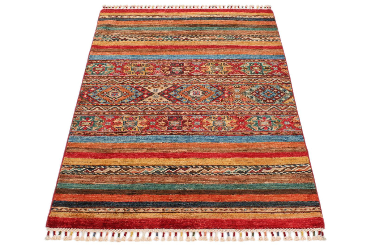 3x4 Multicolor Tribal Rug