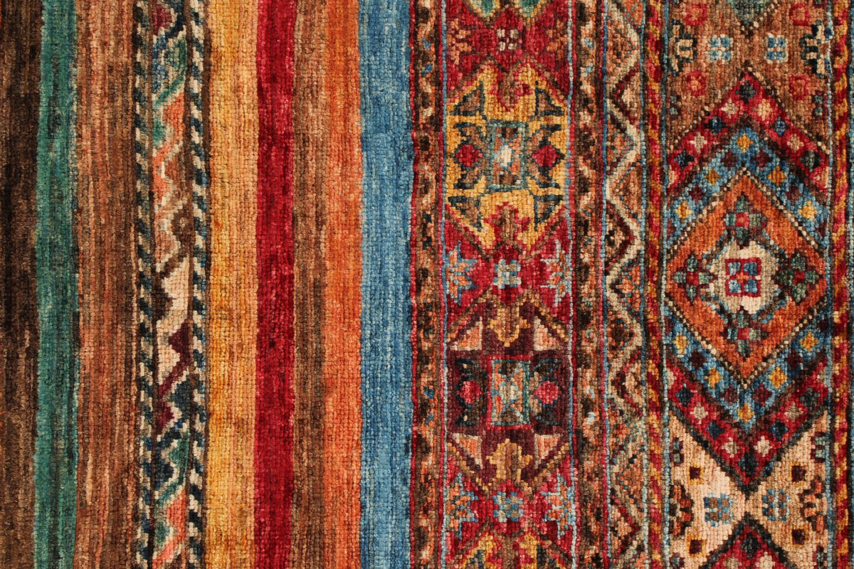 3x4 Multicolor Tribal Rug