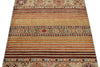 3x4 Light Camel and Multicolor Tribal Rug