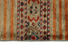 3x4 Light Camel and Multicolor Tribal Rug