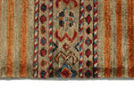 3x4 Light Camel and Multicolor Tribal Rug