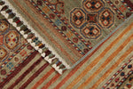 3x4 Light Camel and Multicolor Tribal Rug