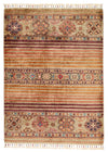 3x4 Camel and Multicolor Tribal Rug