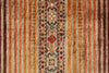 3x4 Camel and Multicolor Tribal Rug