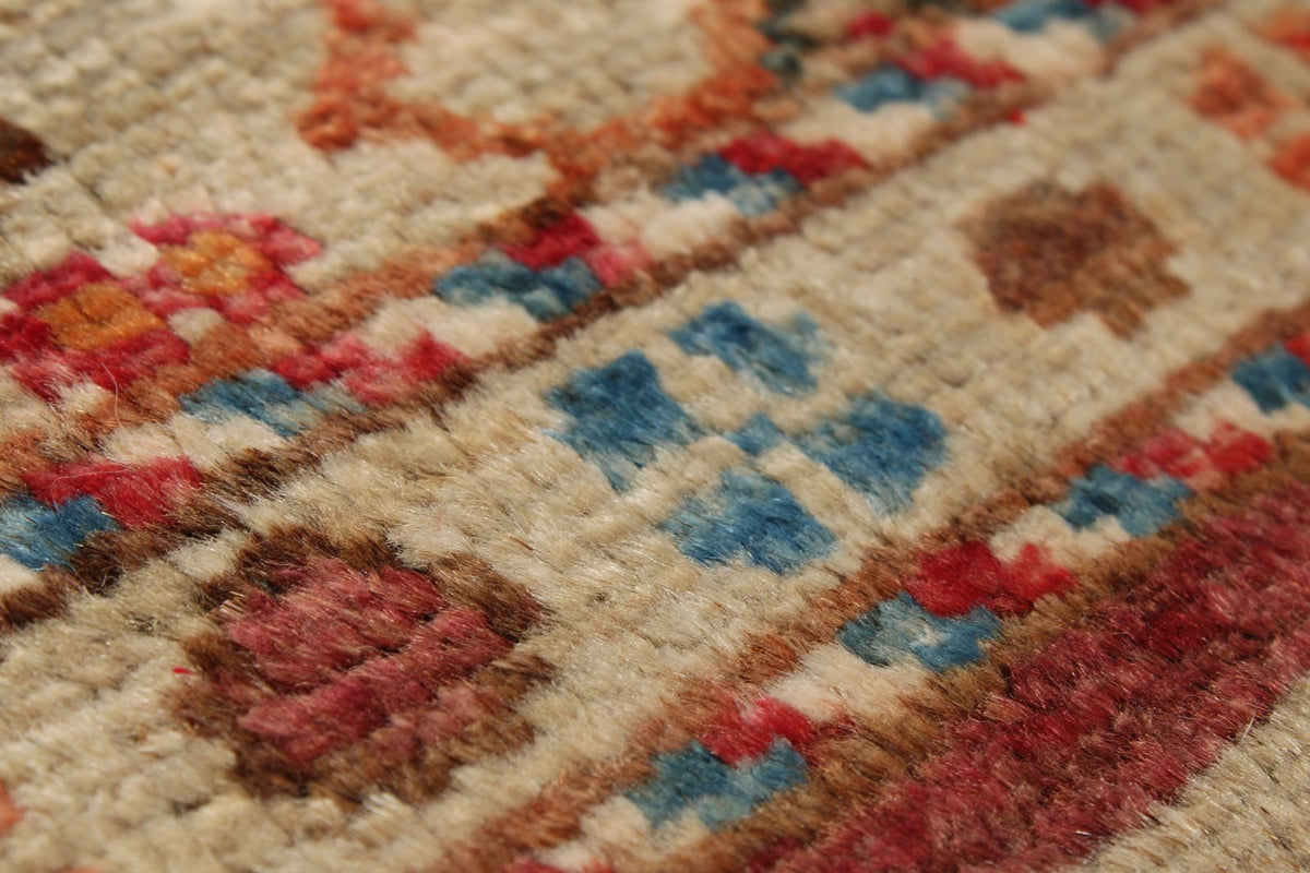 3x4 Camel and Multicolor Tribal Rug