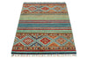 3x4 Turquoıse and Multicolor Tribal Rug