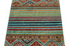 3x4 Turquoıse and Multicolor Tribal Rug