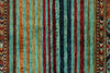3x4 Turquoıse and Multicolor Tribal Rug