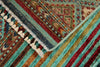 3x4 Turquoıse and Multicolor Tribal Rug