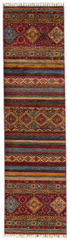 3x10 Brown and Multicolor Tribal Runner