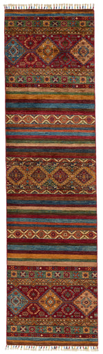 3x10 Brown and Multicolor Tribal Runner