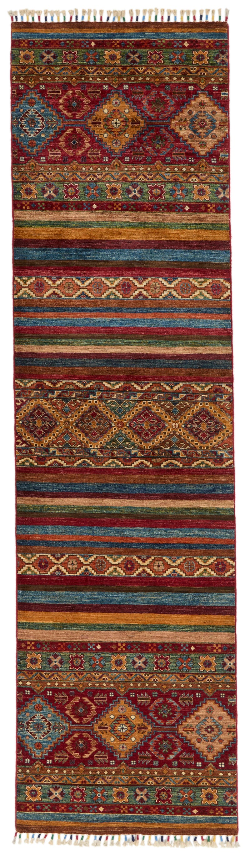 3x10 Brown and Multicolor Tribal Runner