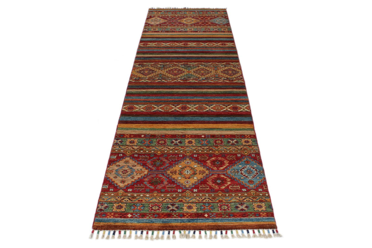 3x10 Brown and Multicolor Tribal Runner
