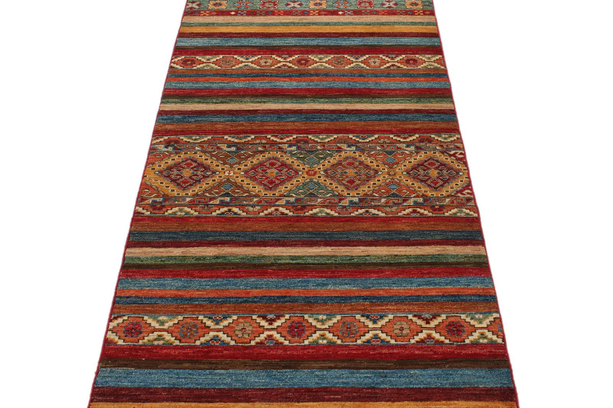 3x10 Brown and Multicolor Tribal Runner