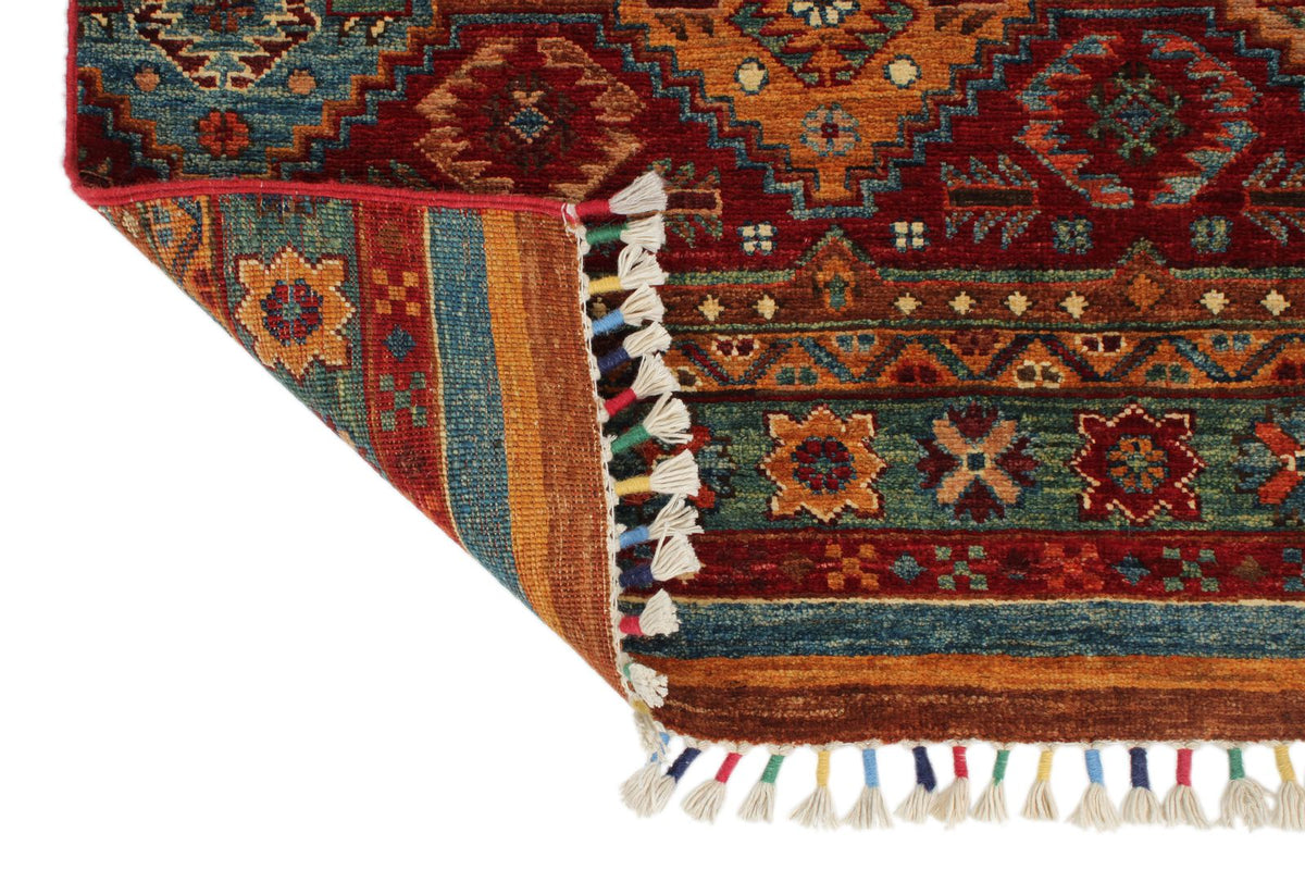 3x10 Brown and Multicolor Tribal Runner
