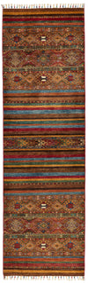 3x10 Brown and Multicolor Tribal Runner