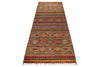3x10 Brown and Multicolor Tribal Runner