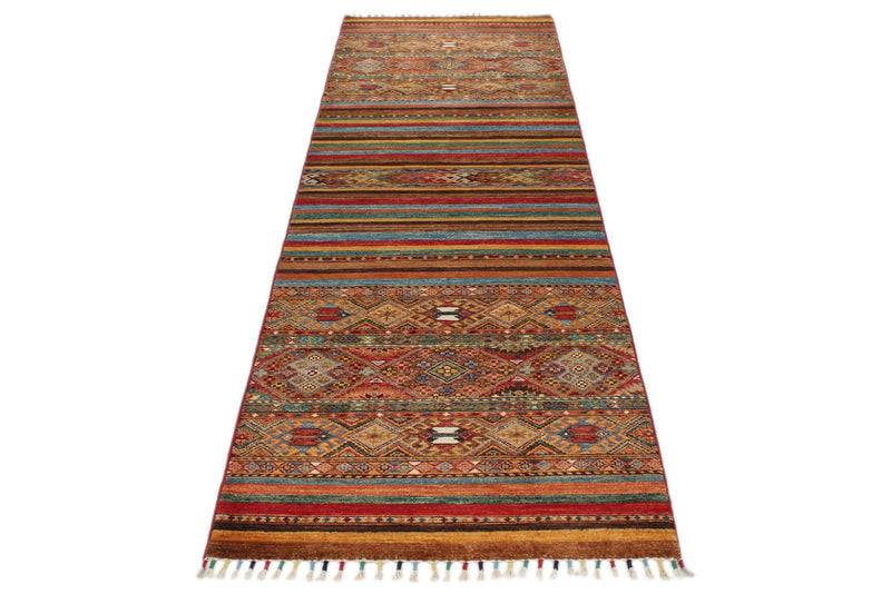3x10 Brown and Multicolor Tribal Runner