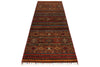 3x10 Brown and Multicolor Tribal Runner