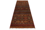 3x10 Brown and Multicolor Tribal Runner