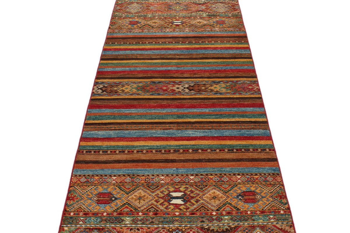 3x10 Brown and Multicolor Tribal Runner