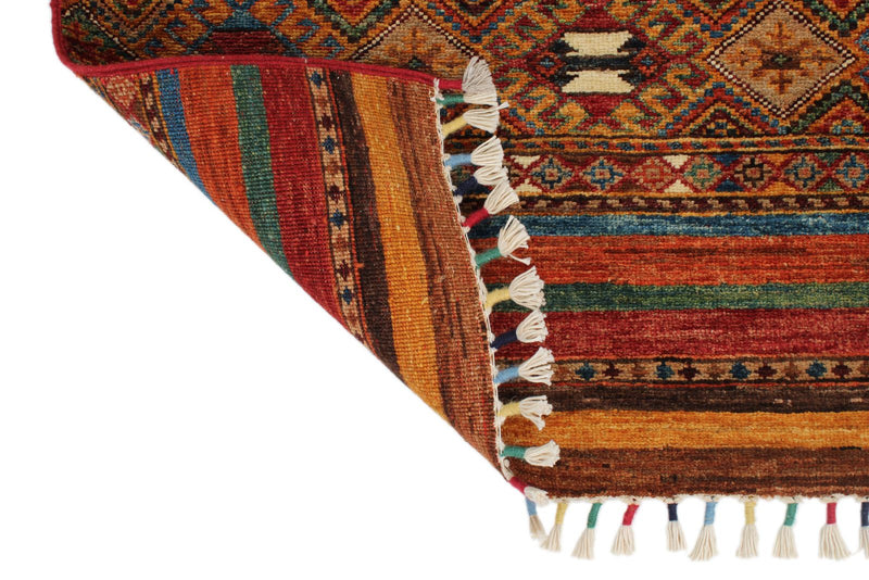 3x10 Brown and Multicolor Tribal Runner