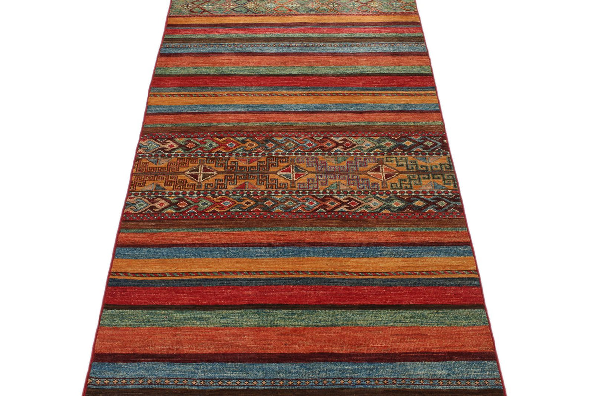 3x10 Brown and Multicolor Tribal Runner