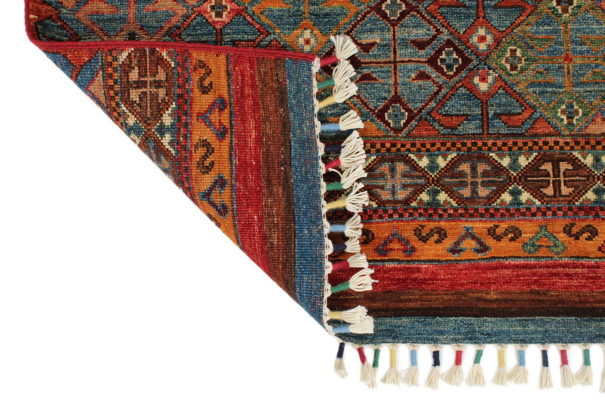 3x10 Brown and Multicolor Tribal Runner