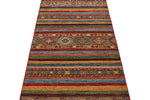 3x8 Brown and Multicolor Tribal Runner