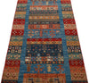 3x8 Blue and Multicolor Anatolian Traditional Runner