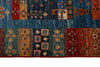 3x8 Blue and Multicolor Anatolian Traditional Runner