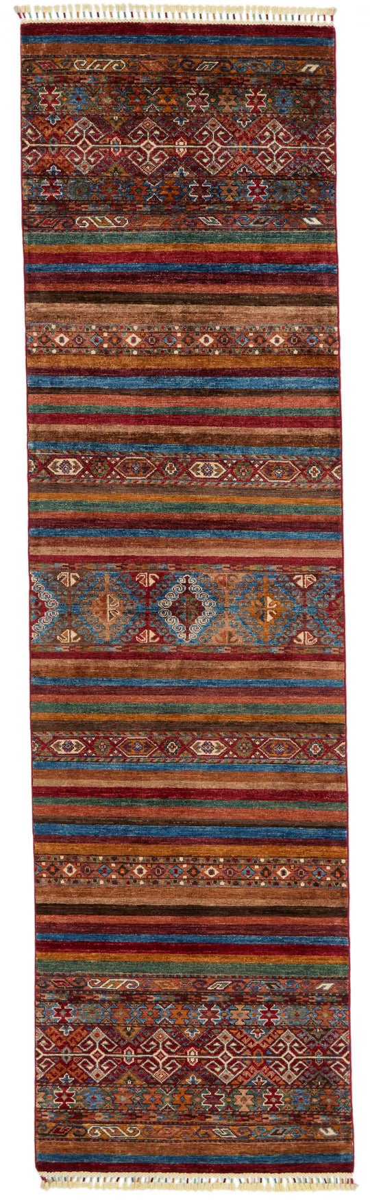 3x10 Brown and Multicolor Tribal Runner