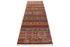 3x10 Brown and Multicolor Tribal Runner