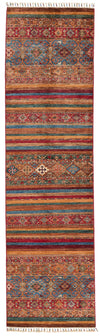 3x10 Brown and Multicolor Tribal Runner