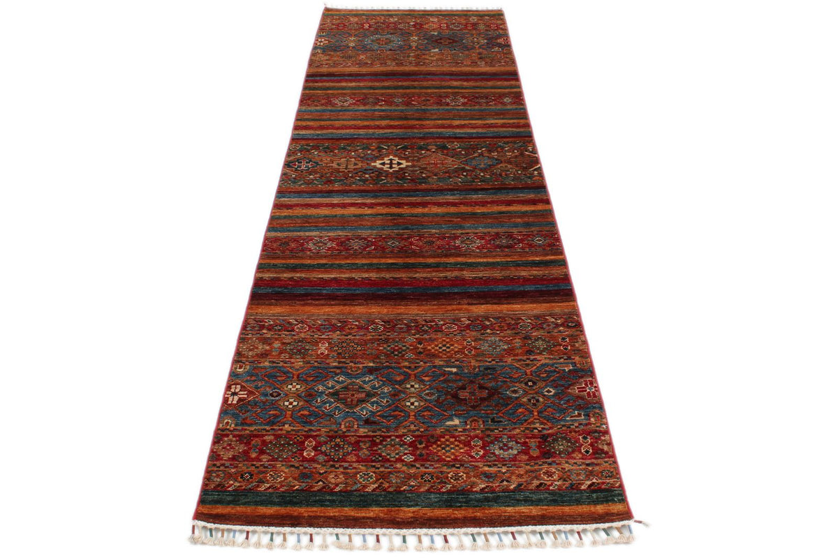 3x10 Brown and Multicolor Tribal Runner