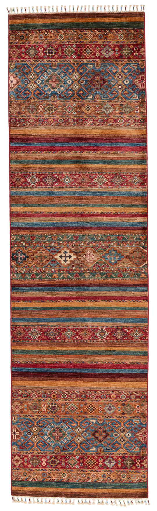 3x10 Brown and Multicolor Tribal Runner