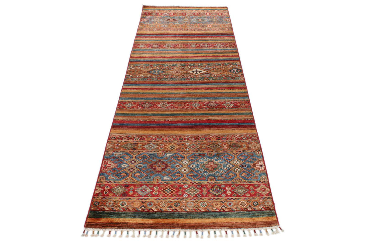 3x10 Brown and Multicolor Tribal Runner