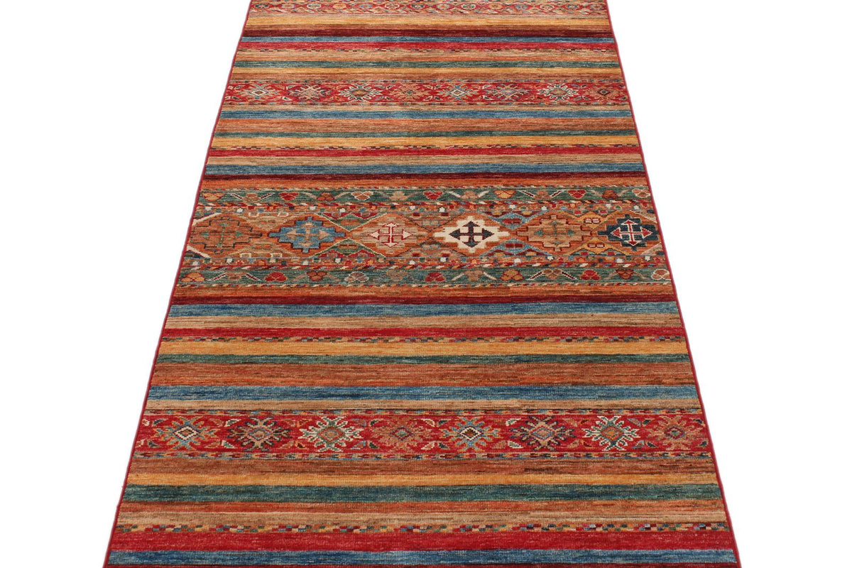 3x10 Brown and Multicolor Tribal Runner